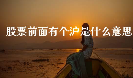 股票前面有个沪是什么意思_https://wap.lcpcjs.com_美股行情_第1张