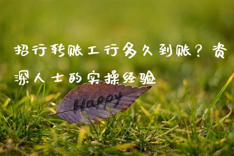 招行转账工行多久到账？资深人士的实操经验_https://wap.lcpcjs.com_股港行情_第1张