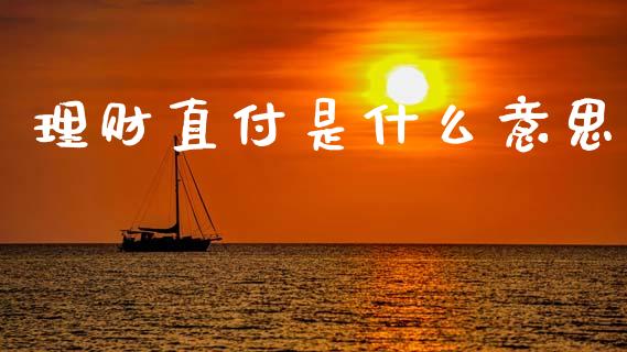 理财直付是什么意思_https://wap.lcpcjs.com_美股行情_第1张