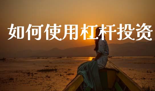 如何使用杠杆投资_https://wap.lcpcjs.com_全球经济_第1张
