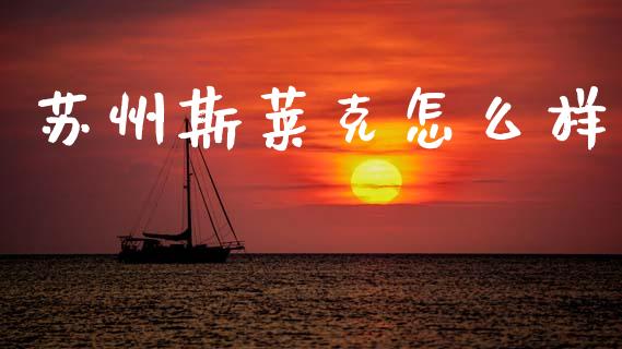 苏州斯莱克怎么样_https://wap.lcpcjs.com_全球经济_第1张