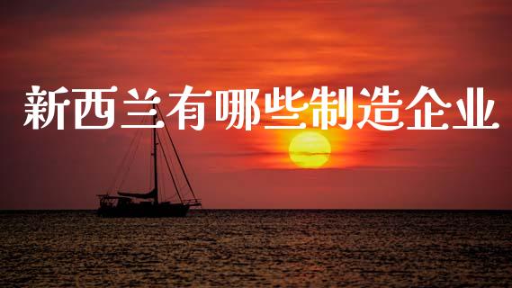新西兰有哪些制造企业_https://wap.lcpcjs.com_全球经济_第1张