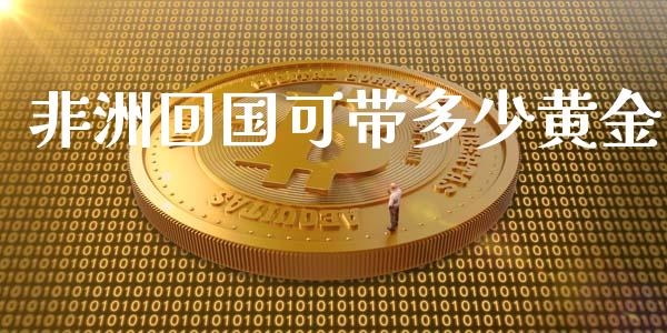 非洲回国可带多少黄金_https://wap.lcpcjs.com_全球经济_第1张