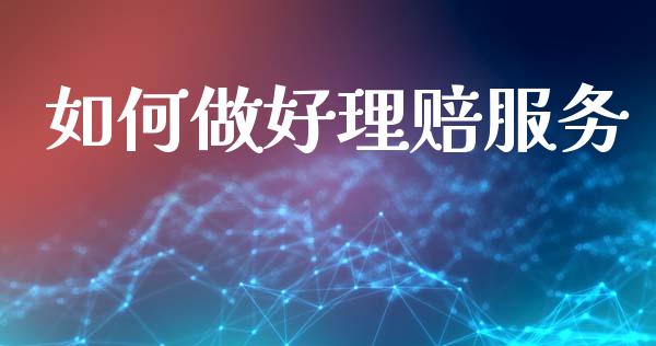 如何做好理赔服务_https://wap.lcpcjs.com_全球经济_第1张