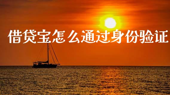 借贷宝怎么通过身份验证_https://wap.lcpcjs.com_全球经济_第1张