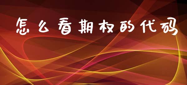 怎么看期权的代码_https://wap.lcpcjs.com_全球经济_第1张