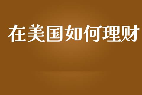 在美国如何理财_https://wap.lcpcjs.com_全球经济_第1张