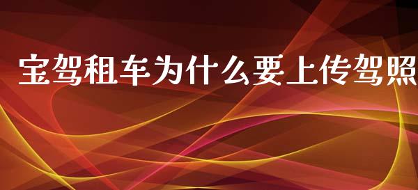 宝驾租车为什么要上传驾照_https://wap.lcpcjs.com_美股行情_第1张