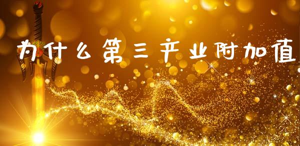为什么第三产业附加值_https://wap.lcpcjs.com_股港行情_第1张