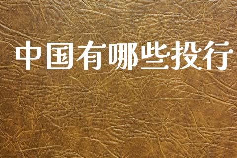 中国有哪些投行_https://wap.lcpcjs.com_股港行情_第1张