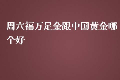 周六福万足金跟中国黄金哪个好_https://wap.lcpcjs.com_美股行情_第1张
