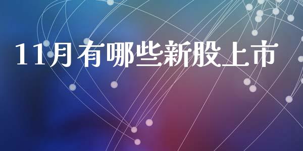 11月有哪些新股上市_https://wap.lcpcjs.com_外汇市场_第1张