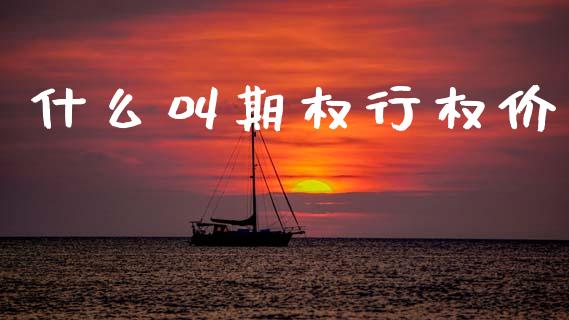 什么叫期权行权价_https://wap.lcpcjs.com_全球经济_第1张
