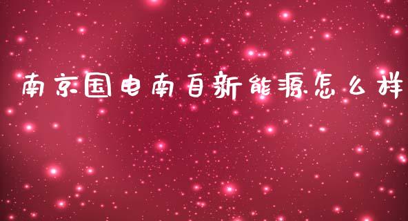 南京国电南自新能源怎么样_https://wap.lcpcjs.com_全球经济_第1张