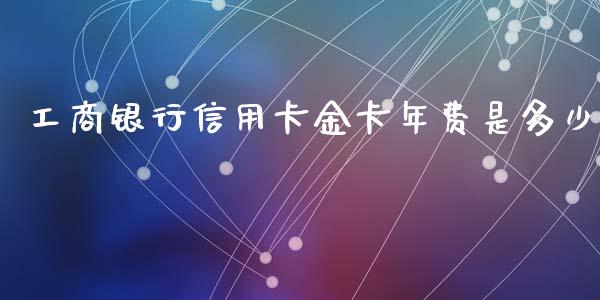 工商银行信用卡金卡年费是多少_https://wap.lcpcjs.com_全球经济_第1张