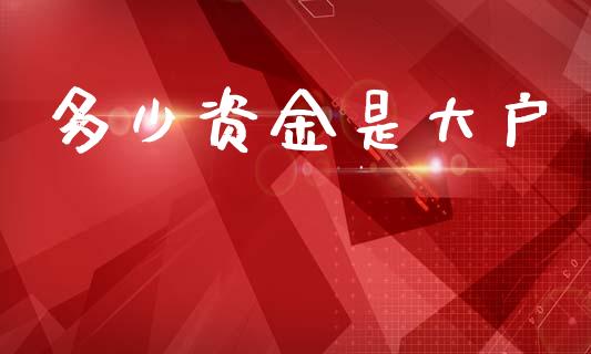 多少资金是大户_https://wap.lcpcjs.com_美股行情_第1张
