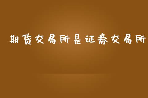 期货交易所是证券交易所_https://wap.lcpcjs.com_美股行情_第1张