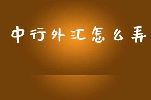 中行外汇怎么弄_https://wap.lcpcjs.com_美股行情_第1张