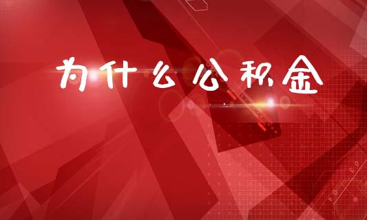 为什么公积金_https://wap.lcpcjs.com_全球经济_第1张