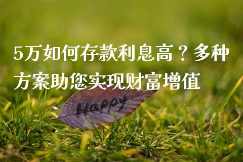 5万如何存款利息高？多种方案助您实现财富增值_https://wap.lcpcjs.com_美股行情_第1张
