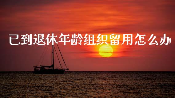已到退休年龄组织留用怎么办_https://wap.lcpcjs.com_外汇市场_第1张
