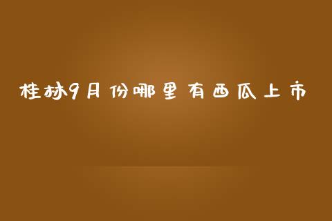 桂林9月份哪里有西瓜上市_https://wap.lcpcjs.com_美股行情_第1张