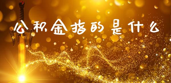 公积金指的是什么_https://wap.lcpcjs.com_美股行情_第1张