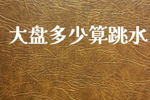 大盘多少算跳水_https://wap.lcpcjs.com_美股行情_第1张