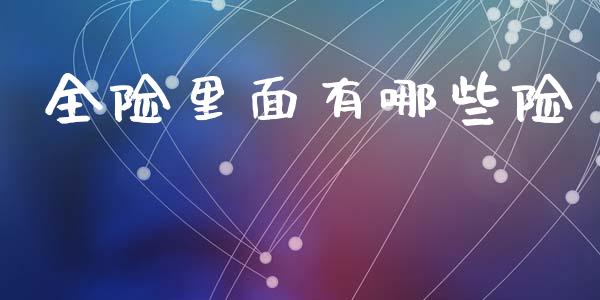 全险里面有哪些险_https://wap.lcpcjs.com_股港行情_第1张