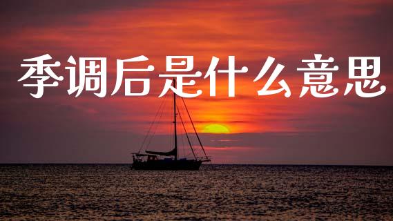 季调后是什么意思_https://wap.lcpcjs.com_股港行情_第1张