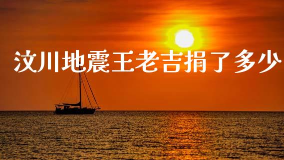 汶川地震王老吉捐了多少_https://wap.lcpcjs.com_全球经济_第1张