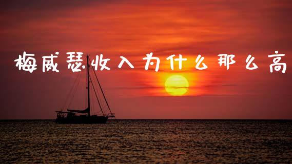 梅威瑟收入为什么那么高_https://wap.lcpcjs.com_全球经济_第1张