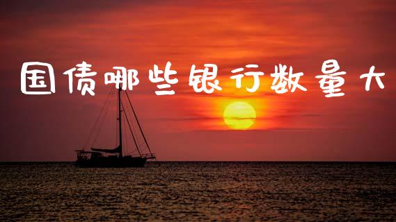 国债哪些银行数量大_https://wap.lcpcjs.com_全球经济_第1张