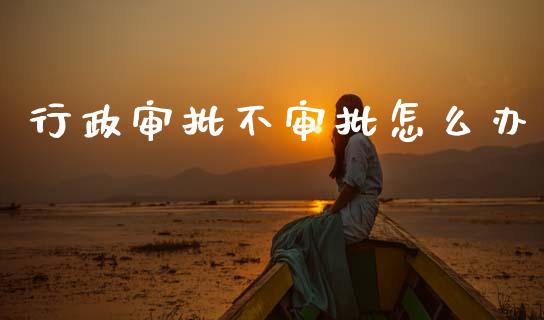 行政审批不审批怎么办_https://wap.lcpcjs.com_外汇市场_第1张