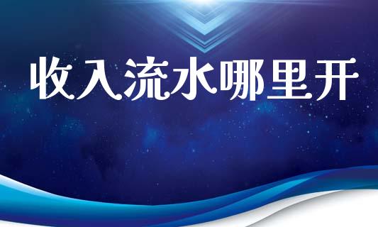 收入流水哪里开_https://wap.lcpcjs.com_美股行情_第1张