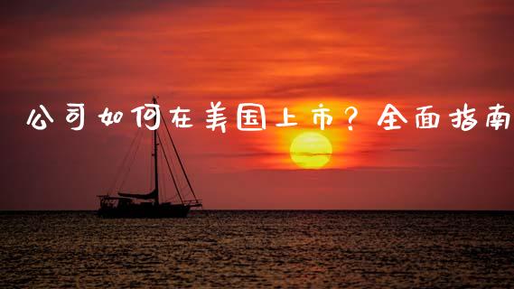 公司如何在美国上市？全面指南_https://wap.lcpcjs.com_外汇市场_第1张