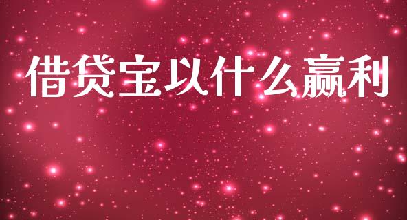 借贷宝以什么赢利_https://wap.lcpcjs.com_股港行情_第1张