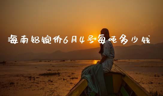 海南铝锭价6月4号每吨多少钱_https://wap.lcpcjs.com_美股行情_第1张