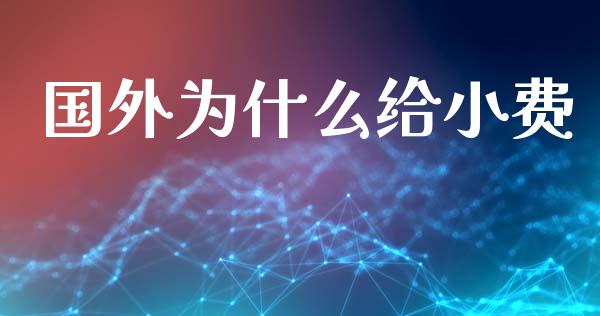 国外为什么给小费_https://wap.lcpcjs.com_全球经济_第1张