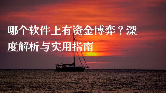哪个软件上有资金博弈？深度解析与实用指南_https://wap.lcpcjs.com_美股行情_第1张