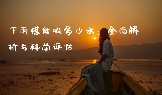 下雨煤能吸多少水：全面解析与科学评估_https://wap.lcpcjs.com_外汇市场_第1张
