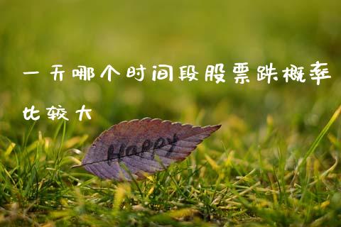一天哪个时间段股票跌概率比较大_https://wap.lcpcjs.com_全球经济_第1张