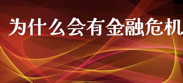 为什么会有金融危机_https://wap.lcpcjs.com_全球经济_第1张