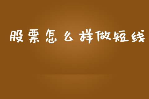 股票怎么样做短线_https://wap.lcpcjs.com_美股行情_第1张
