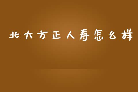 北大方正人寿怎么样_https://wap.lcpcjs.com_股港行情_第1张
