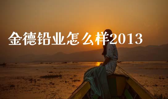 金德铅业怎么样2013_https://wap.lcpcjs.com_全球经济_第1张