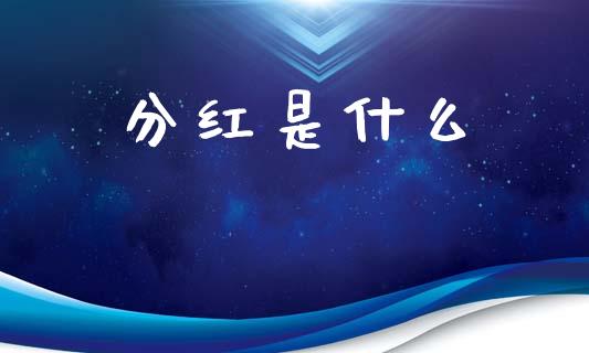 分红是什么_https://wap.lcpcjs.com_全球经济_第1张