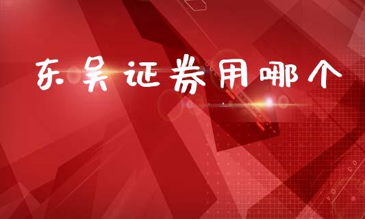 东吴证券用哪个_https://wap.lcpcjs.com_股港行情_第1张