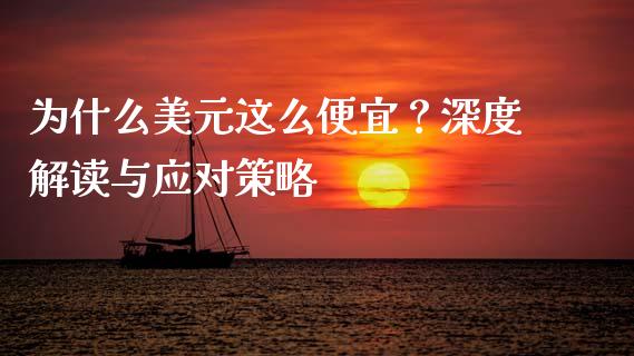 为什么美元这么便宜？深度解读与应对策略_https://wap.lcpcjs.com_外汇市场_第1张