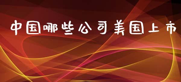 中国哪些公司美国上市_https://wap.lcpcjs.com_外汇市场_第1张